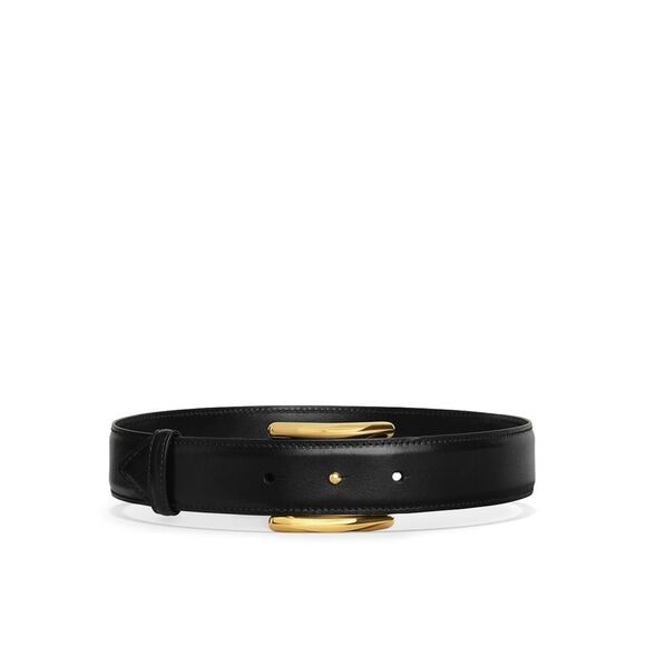 Alaia Women Curved Leather Belt